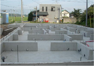 住宅建築現場